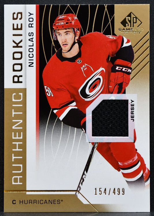 2018-19 SP Game Used Authentic Rookies Jersey Nicolas Roy RC 154/499 Jersey 2455