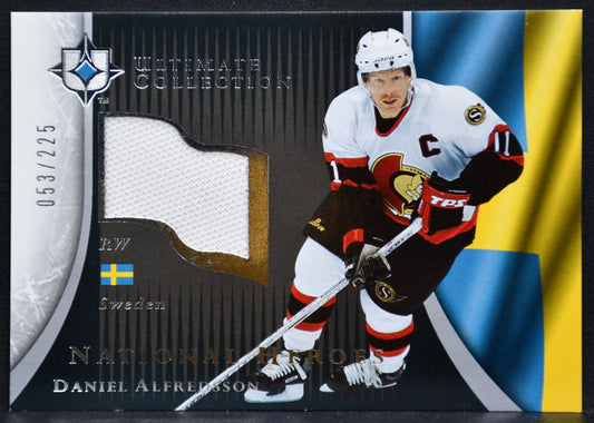 05-06 UD Ultimate Collection National Heroes Jerseys Alfredsson Senators /225 2578