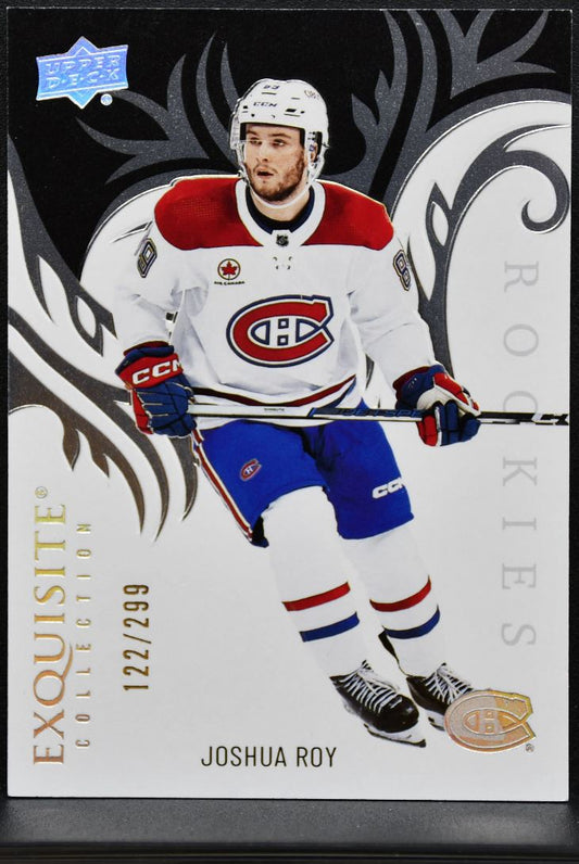 2024-25 UD Ice Exquisite Collection Rookies Joshua Roy Canadiens RC /299 0946