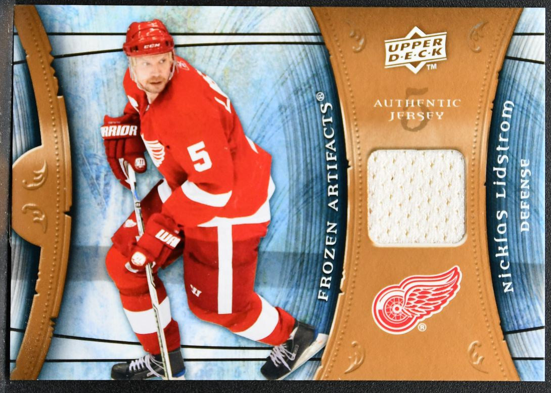 2009-10 Upper Deck Artifacts Frozen Nicklas Lidstrom Red Wings Jersey 1955