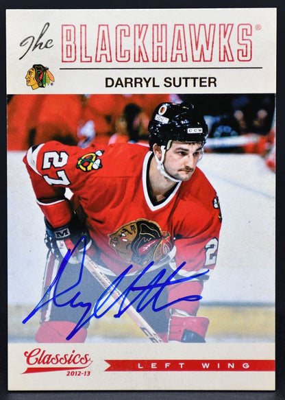2012-13 Panini Classics Signatures Darryl Sutter 182 Auto