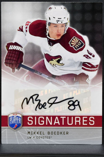 2008-09 UD Be A Player Signatures Mikkel Boedker S-MI Phoenix Coyotes Auto 1202
