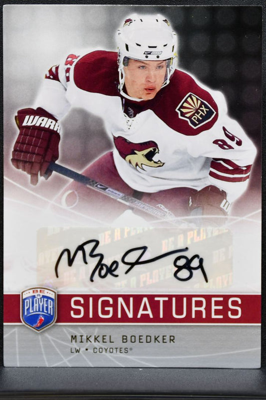 2008-09 UD Be A Player Signatures Mikkel Boedker S-MI Phoenix Coyotes Auto 1202