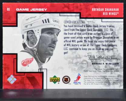 2001-02 Upper Deck Pros & Prospects Jersey Brendan Shanahan Jersey 2356