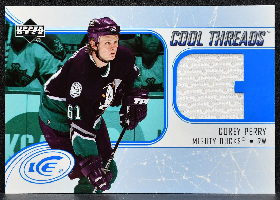 2005-06 Upper Deck Ice Cool Threads Corey Perry CT-CP Ducks Jersey 8948