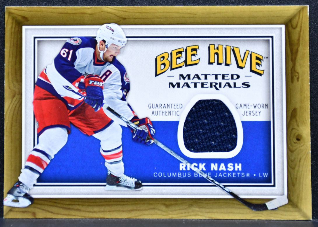 2006-07 Upper Deck Beehive Matted Materials Rick Nash MM-RN Jackets Jersey 7409
