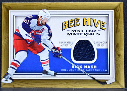 2006-07 Upper Deck Beehive Matted Materials Rick Nash MM-RN Jackets Jersey 7409