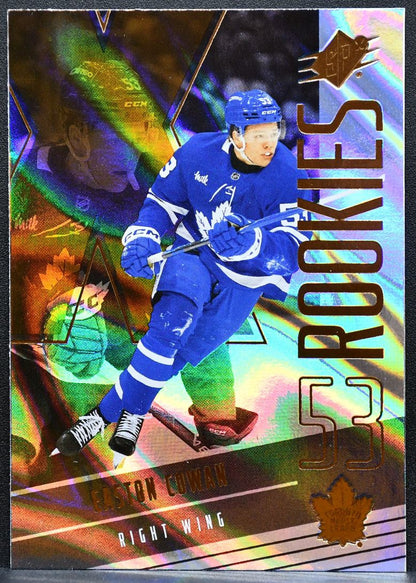 2025-26 SPx Rookies Easton Cowan 134 Toronto Maple Leafs RC 0986