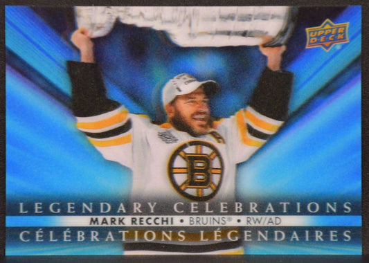 2023-24 UD Tim Hortons Legendary Celebrations Mark Recchi LC-10 Boston Bruins 6224
