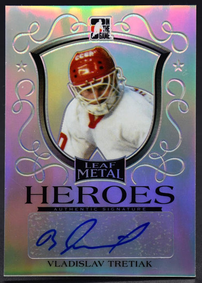 2014-15 Leaf Metal Heroes Auto Vladislav Tretiak MH-VT1 Auto 1/25