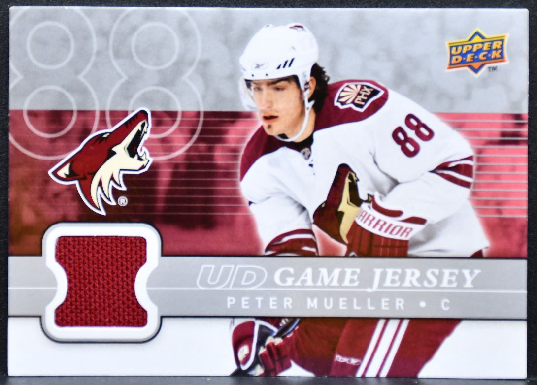 2008-09 UD Series 2 UD Game Jerseys Peter Mueller Phoenix Coyotes Jersey 5371