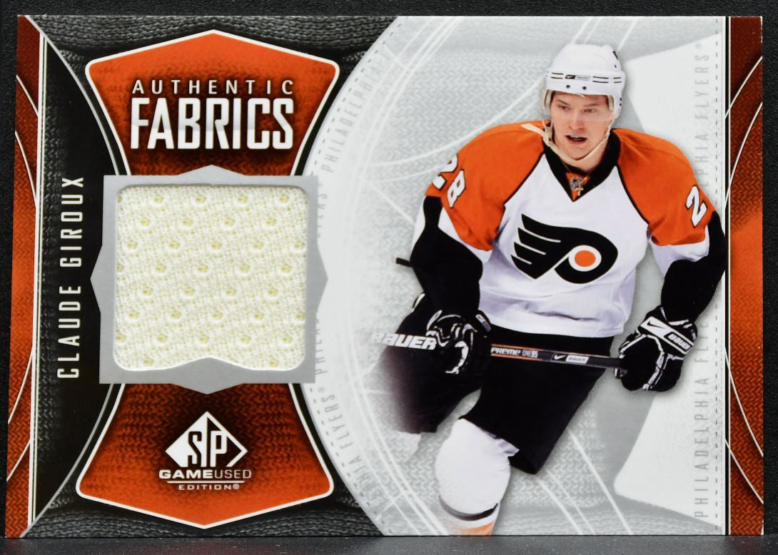 2009-10 SP Game Used Authentic Fabrics Claude Giroux AF-GI Flyers Jersey 2228