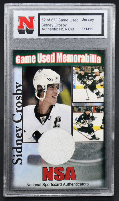 NSA Game Used Memorabilia Sidney Crosby 52/87 Jersey