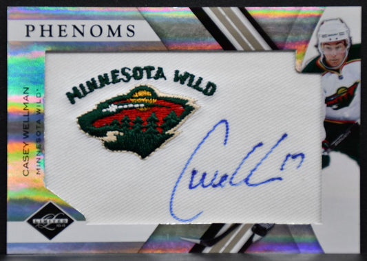 2010-11 Panini Limited Phenoms Casey Wellman 192 RC Auto 166/299 Patch 6919