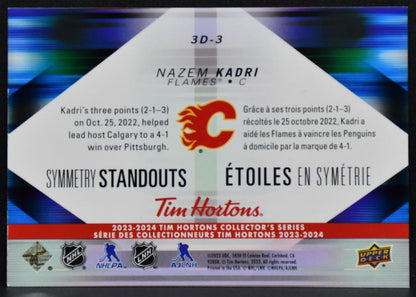 2023-24 Upper Deck Tim Hortons Symmetry Standouts Nazem Kadri 3D-3 Flames 6955