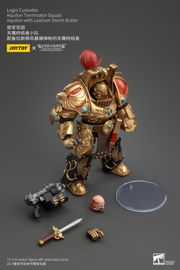 Legio Custodes Aquilon Terminator Squad Aquilon with Lastrum Storm Bolter