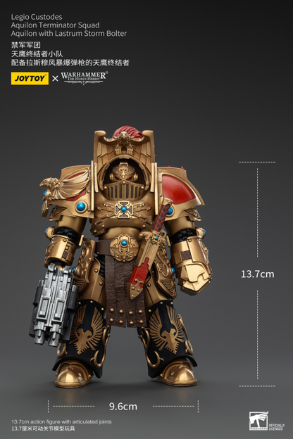 Legio Custodes Aquilon Terminator Squad Aquilon with Lastrum Storm Bolter