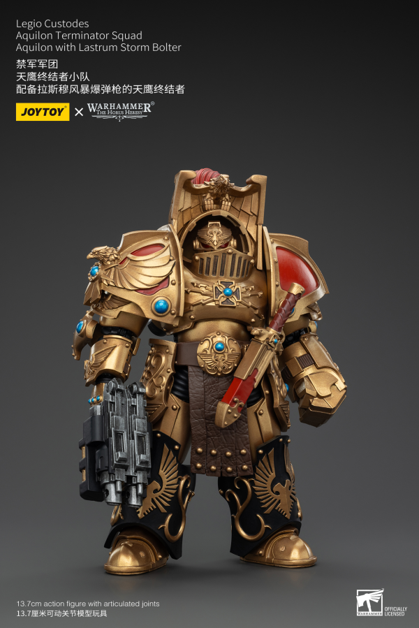 Legio Custodes Aquilon Terminator Squad Aquilon with Lastrum Storm Bolter