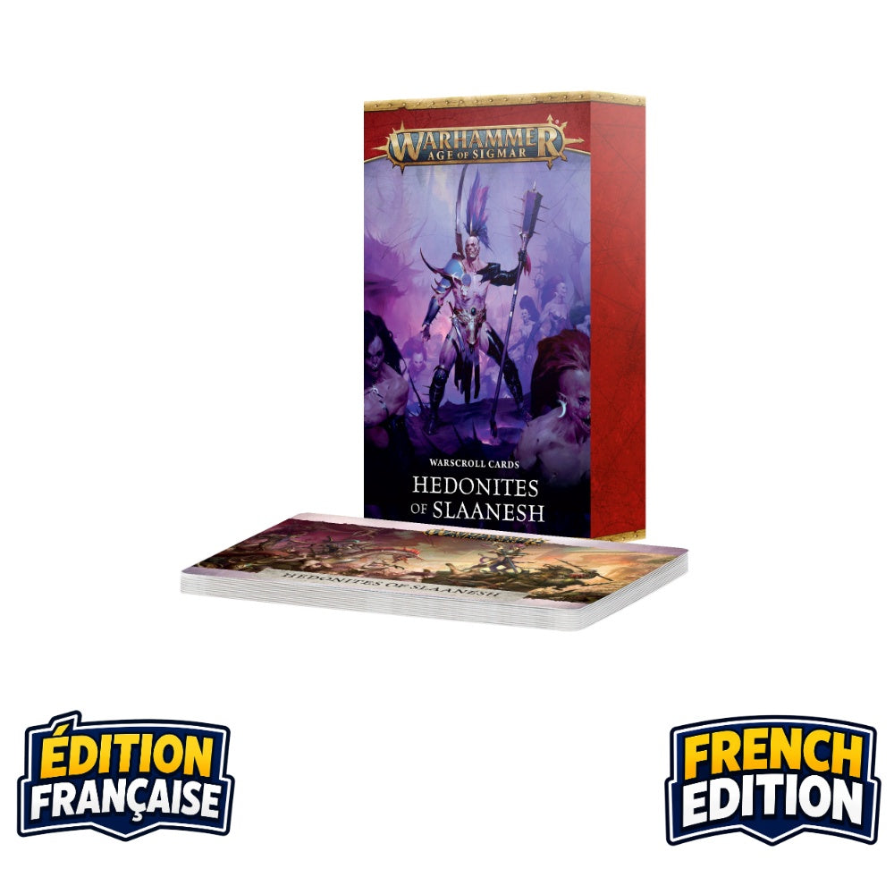 Hedonites Of Slaanesh Warscroll Cards (French)