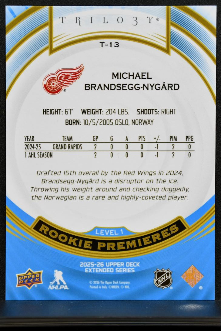 2025-26 UD Extended Series Trilogy Premieres Brandsegg-Nygard RC 063/999 0368