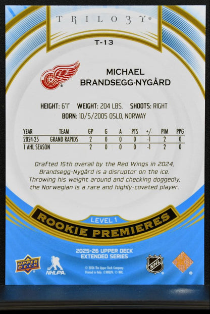 2025-26 UD Extended Series Trilogy Premieres Brandsegg-Nygard RC 063/999 0368
