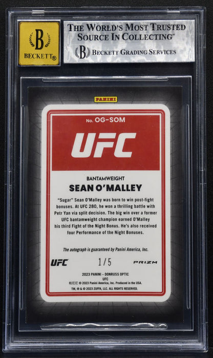 2023-24 Donruss Optic Opti-Graphs Purple Stars Auto Sean O'Malley OG-SOM Auto /5