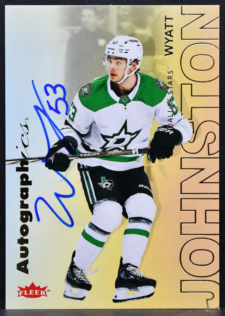 2025-26 Flair Autographics Wyatt Johnston A-WJ Dallas Stars Auto 6934