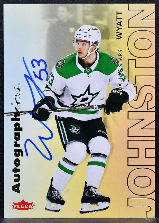 2025-26 Flair Autographics Wyatt Johnston A-WJ Dallas Stars Auto 6934