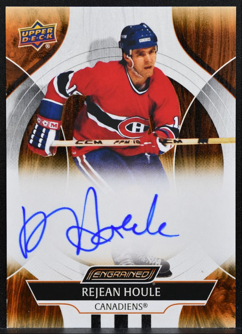 2024-25 Upper Deck Engrained Icons Auto Rejean Houle CA-JZ Canadiens Auto 2409
