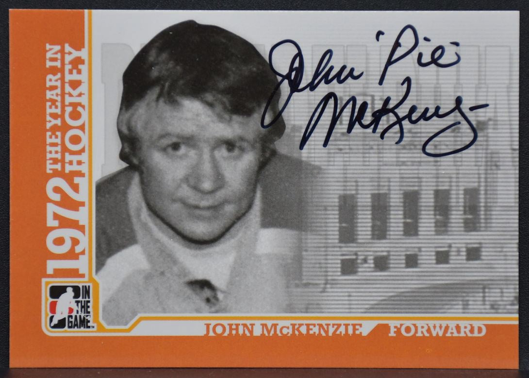 2009-10 ITG 1972 Year Hockey McKenzie A-JMCK Philadelphia Blazers Auto 9956