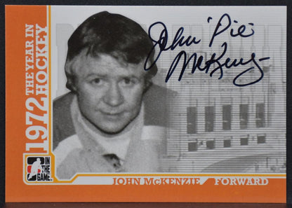 2009-10 ITG 1972 Year Hockey McKenzie A-JMCK Philadelphia Blazers Auto 9956