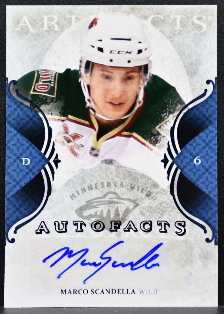 2011-12 Upper Deck Artifacts Autofacts Marco Scandella Minnesota Wild Auto 7348