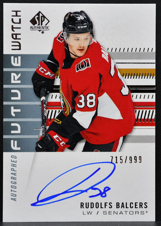 2019-20 SP Authentic Future Watch Auto Rudolfs Balcers RC Auto 715/999 7004