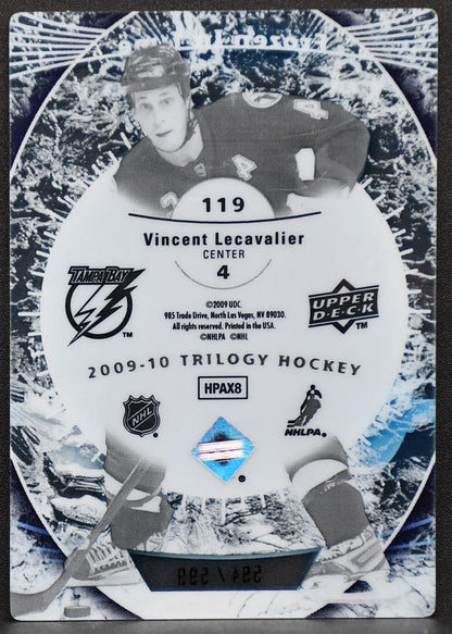 2009-10 UD Trilogy Frozen In Time Vincent Lecavalier 119 Lightning 594/599 7573