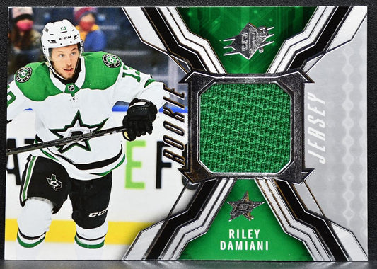 2021-22 SPx Rookie Jersey Riley Damiani RJ-RD Dallas Stars RC Jersey 6385