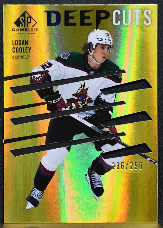 2023-24 SP Game Used Deep Cuts Logan Cooley DC-48 Arizona Coyotes 236/250 7436