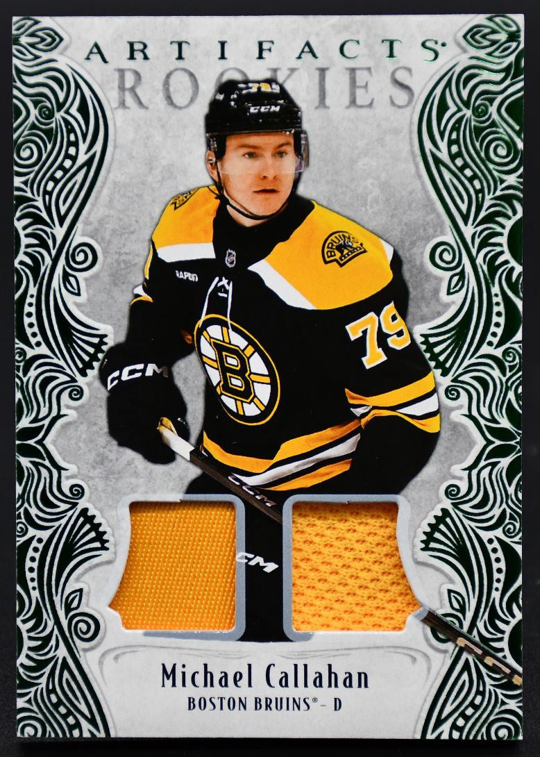 2025-26 UD Artifacts Rookies Emerald Materials Callahan 177 RC 36/99 Jersey