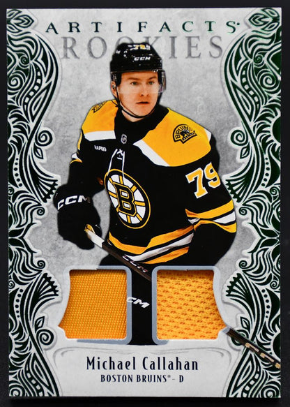 2025-26 UD Artifacts Rookies Emerald Materials Callahan 177 RC 36/99 Jersey