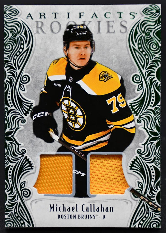 2025-26 UD Artifacts Rookies Emerald Materials Callahan 177 RC 36/99 Jersey