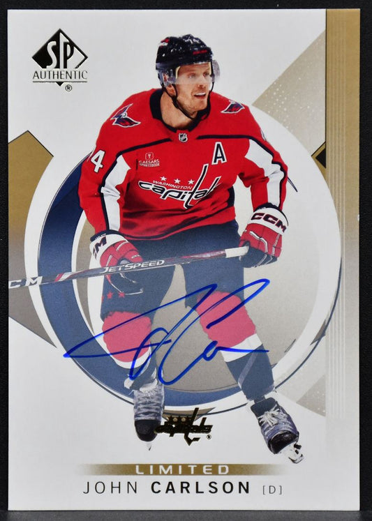 2024-25 SP Authentic Auto Limited John Carlson 34 Washington Capitals Auto 4771