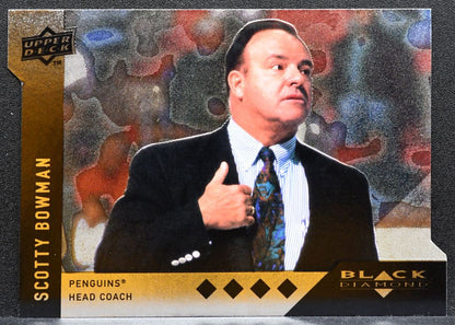 2009-10 UD Black Diamond Quadruple Diamond Scotty Bowman BD19 Penguins 7924