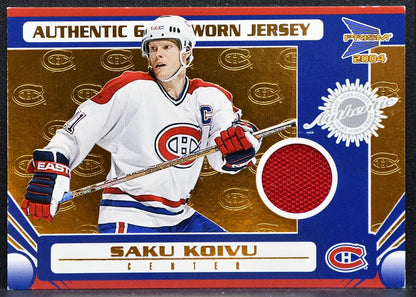 2003-04 Pacific Prism Jersey Saku Koivu 123 Canadiens 778/935 Jersey 2370