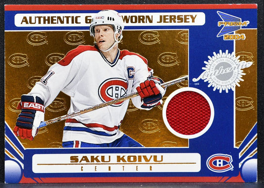 2003-04 Pacific Prism Jersey Saku Koivu 123 Canadiens 778/935 Jersey 2370