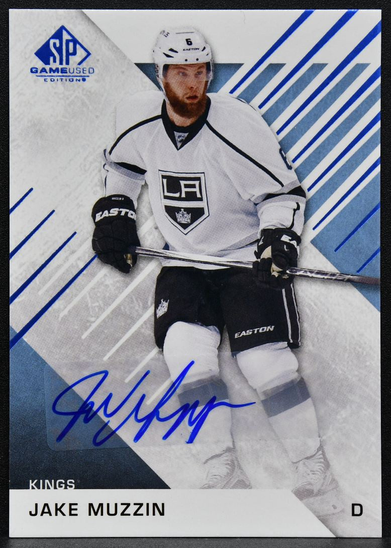2016-17 SP Game Used Base Blue Auto Jake Muzzin 83 Los Angeles Kings Auto 4860