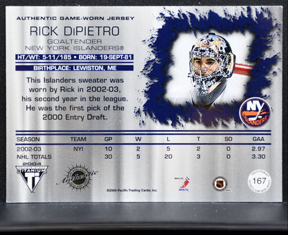 2003-04 Pacific Private Stock Titanium Jersey DiPietro 014/170 Jersey 6477