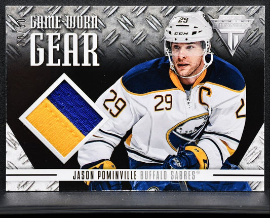 2012-13 Panini Titanium Game-worn Gear Prime Pominville Sabres Patch 4085