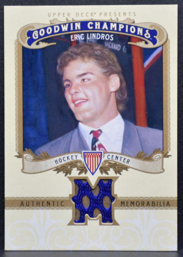 2012-13 Upper Deck Goodwin Champions Memorabilia Eric Lindros M-EL Jersey 3494