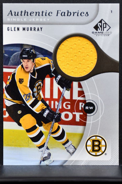 2005-06 SP Game Used Authentic Fabrics Glen Murray Boston Bruins Jersey 7047
