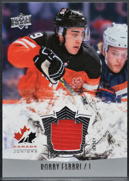 2015-16 UD Team Canada Juniors Base Jerseys Robby Fabbri 114 Jersey 6850
