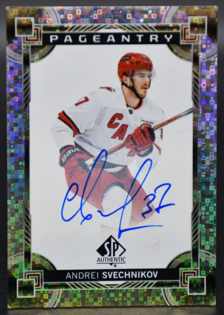 2024-25 SP Authentic Andrei Svechnikov P-35 Carolina Hurricanes Auto